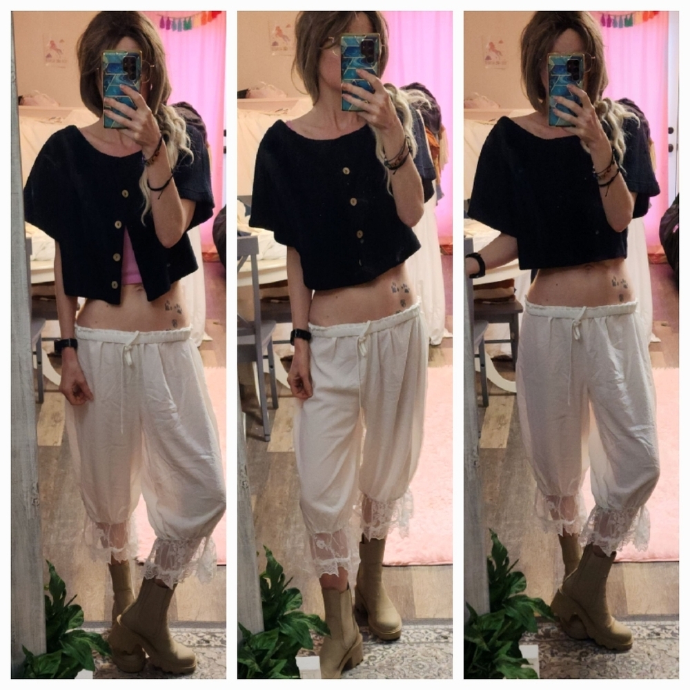 NWT Free People FP Beach Cropped Short Sleeve Top Cardigan